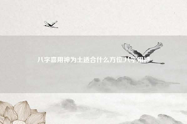 八字喜用神为土适合什么方位,八字用神 土 运势 第1张 八字喜用神为土适合什么方位,八字用神 土 运势 第1张